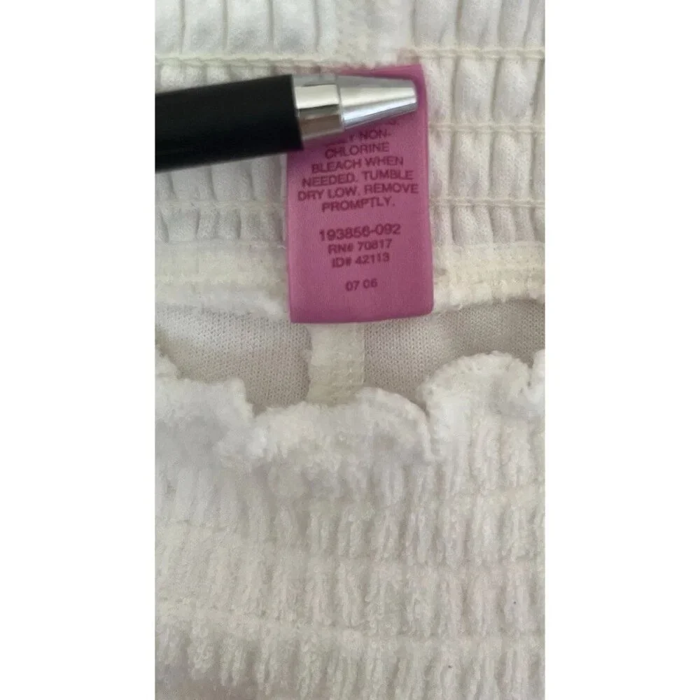 Victoria’s Secret Pink White Terry cloth Matching Set Vintage 2006 Size Small - Picture 14 of 15